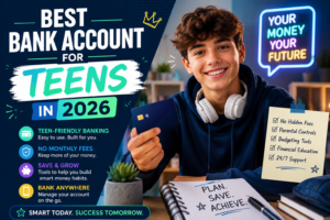 Best Bank Account for Teens in 2026 – guide cover graphic