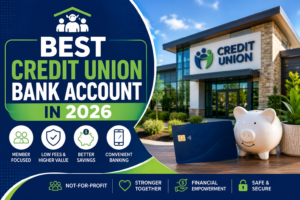 Best Credit Union Bank Account in 2026 – guide cover graphic