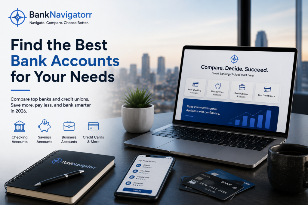 BankNavigatorr – compare US bank accounts, savings and CD options