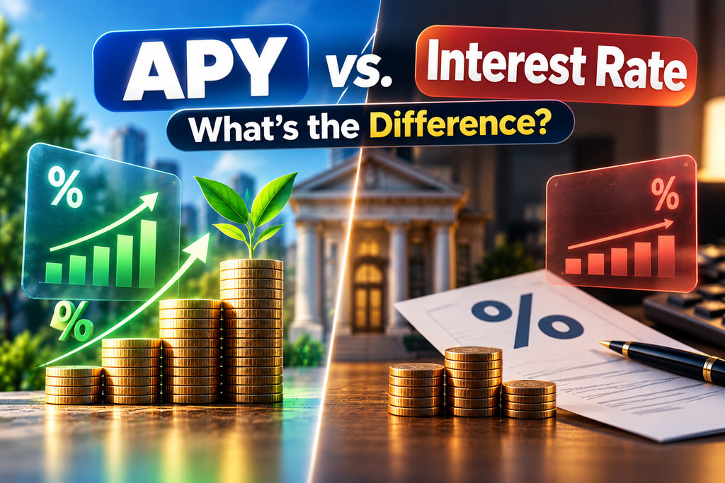 APY vs. interest rate comparison